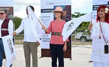 Claudia Sheinbaum da banderazo al acuaférico en Campeche; abastecerá a más de 250 mil habitantes