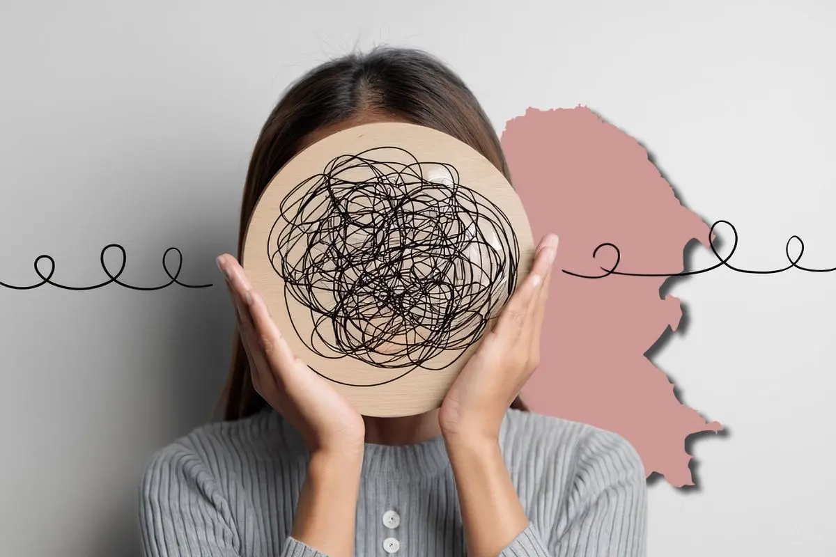 Niña representando la importancia de la salud mental con manualidad en Coahuila / Foto: Composición de Canva