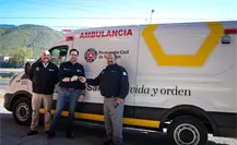 David de la Peña entrega ambulancia con tecnología Spectral Blue en Santiago David de la Peña entrega ambulancia con tecnología Spectral Blue en Santiago