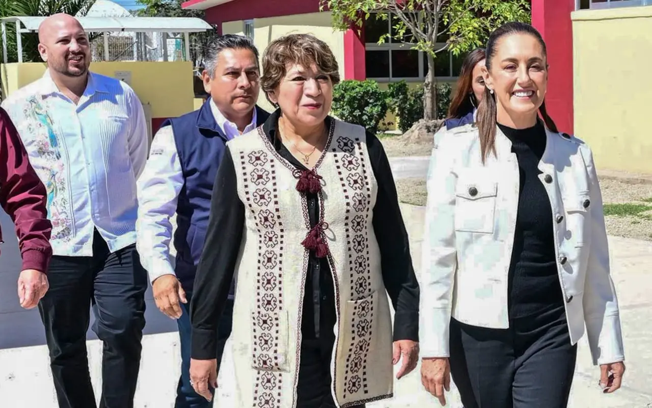 La Secundaria “Diego Rivera” y el CEB 9/16 de Zumpango recibieron nuevos edificios y equipamiento para fortalecer la educación de miles de estudiantes. Foto: X/ @delfinagomeza (Canva)