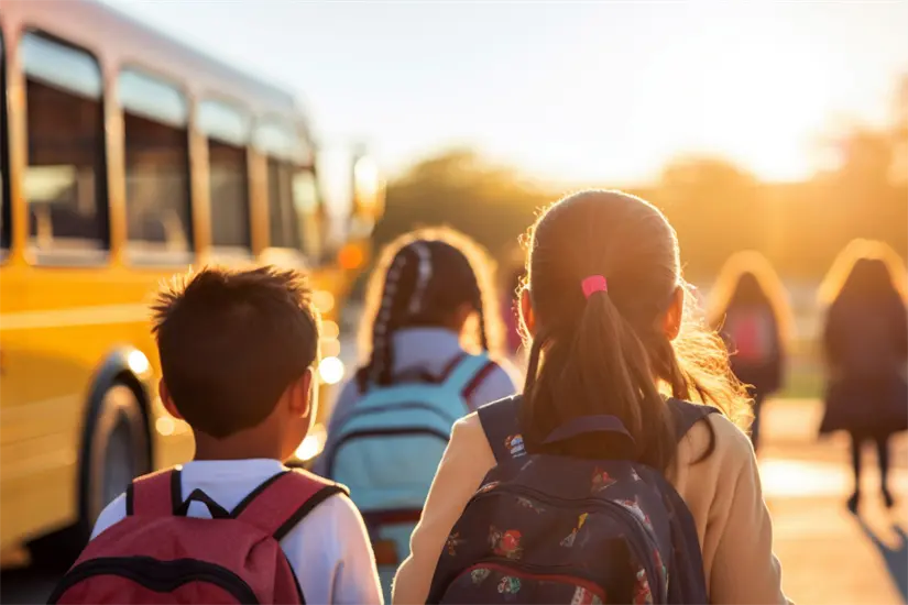 Niños esperando la vacaciones en la escuela Foto: Freepik