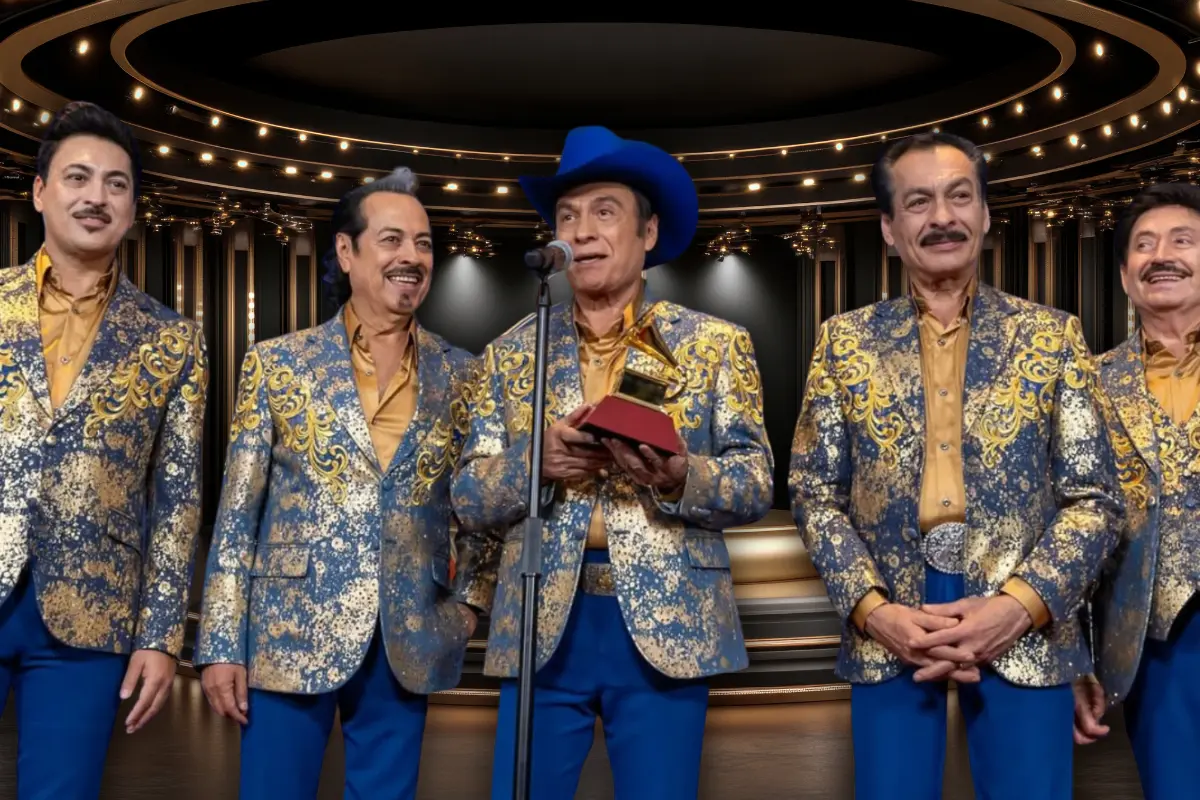 Los Tigres del Norte hablando después de recibir premio Grammy (Foto: IG @lostigresdelnorte / Canva)