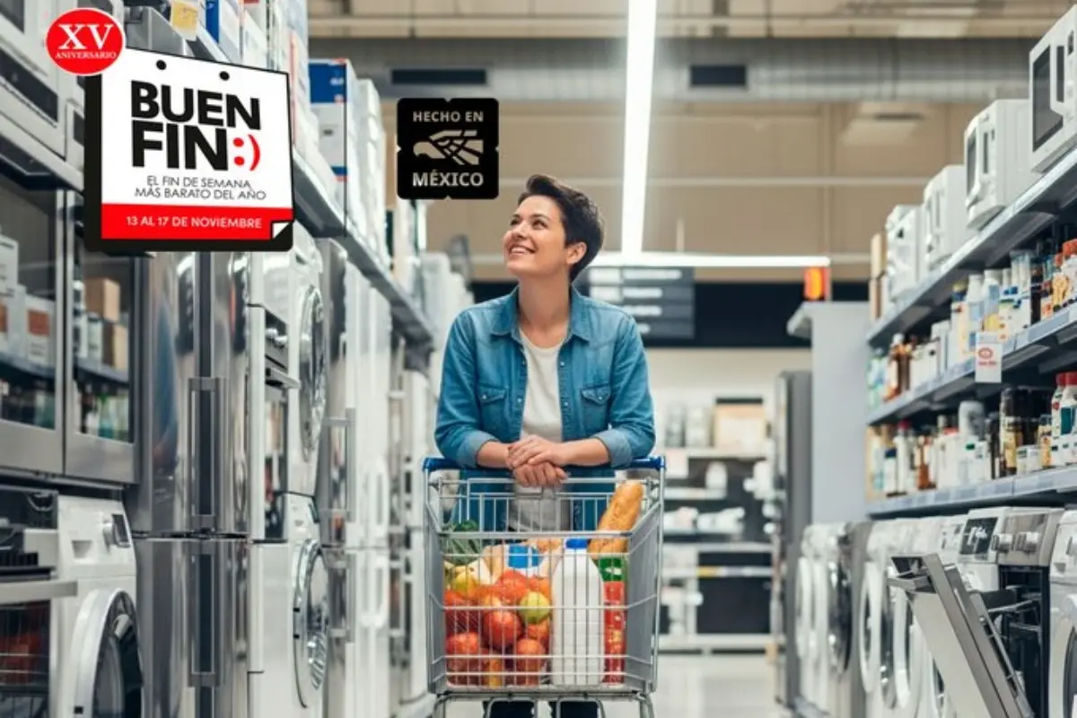 Mujer comprando en el Buen Fin Foto: X(Twitter) @ElBuenFin