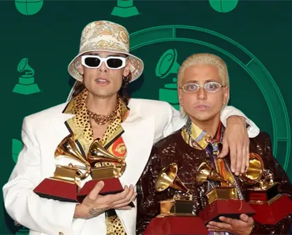 Latin Grammy 2025: Ca7riel & Paco Amoroso se besan para celebrar su triunfo