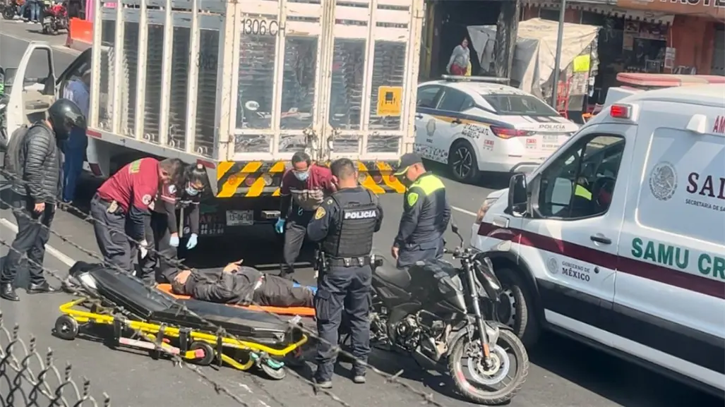 Accidente en Tlalpan: motociclista arrollado genera fuerte embotellamiento en Benito Juárez