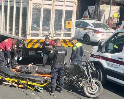 Accidente en Tlalpan: motociclista arrollado genera fuerte embotellamiento en Benito Juárez