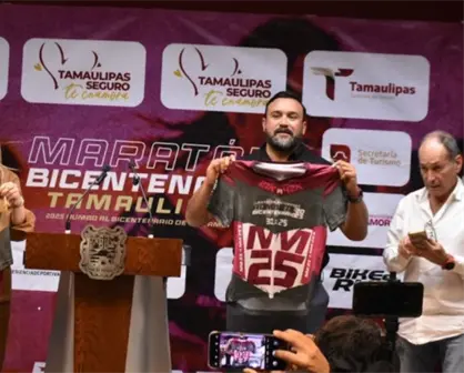 Así es la playera del Maratón Bicentenario Tamaulipas 2025 en Matamoros