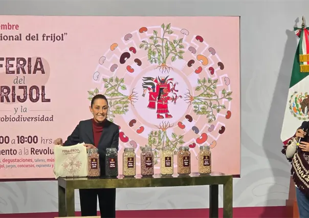 Claudia Sheinbaum impulsa en CDMX la Feria del Frijol ante caída histórica en su consumo