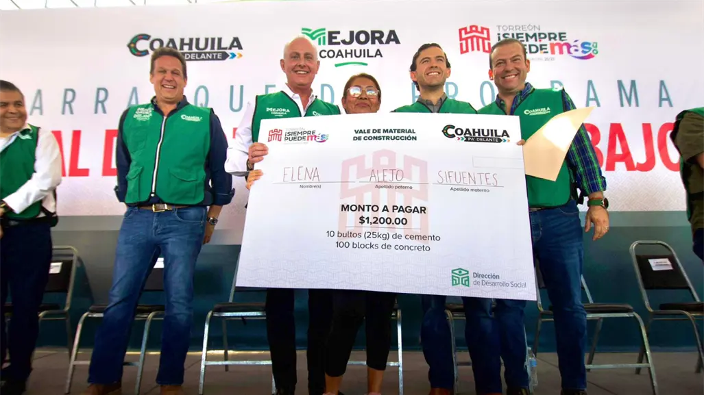 Torreón entrega paquetes de construcción, ¿qué material incluye?