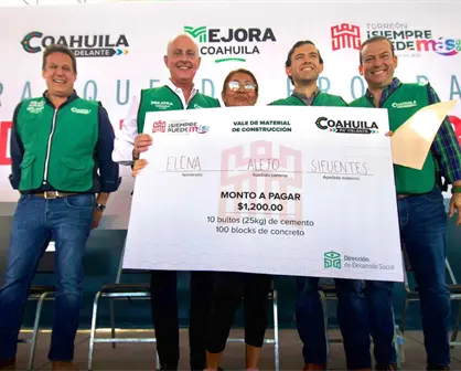 Torreón entrega paquetes de construcción, ¿qué material incluye?