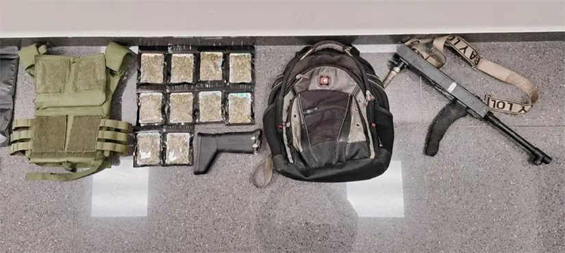 imagen recuadro Armas aseguradas en operativo. Foto: Policía de Guadalupe.