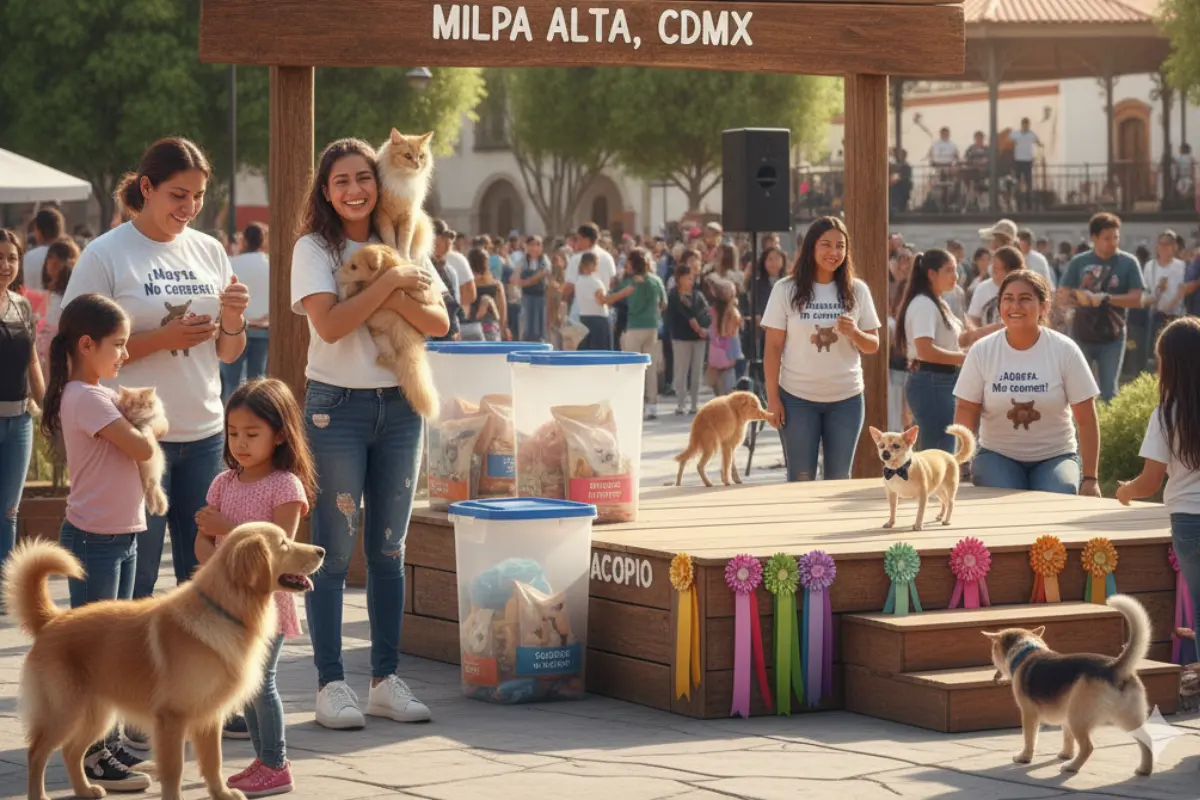 Evento para adopción en CDMX. Foto: IA