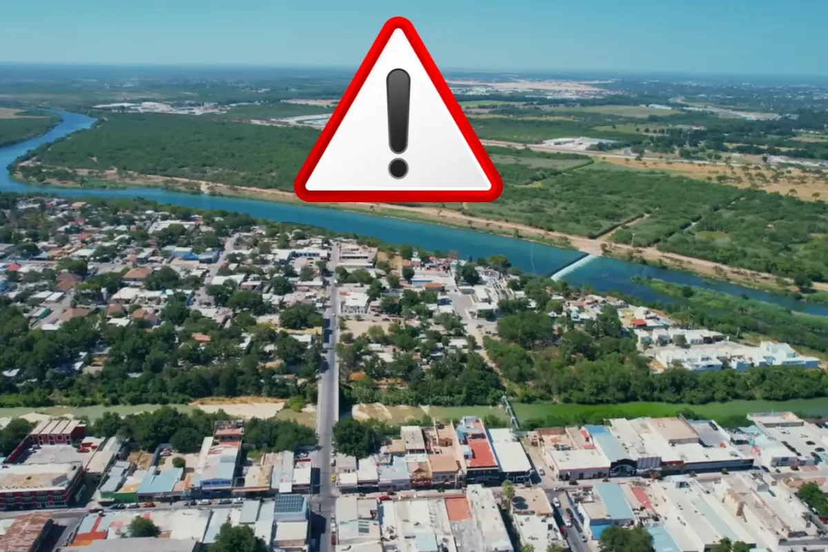 Alertan en Coahuila aumento de caudal en el Río Bravo por extracción de agua en la Presa La Amistad. Foto: Captura de pantalla YT @oscaralejandr0 | Canva
