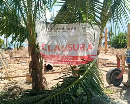 Profepa clausura obras irregulares en el malecón de Mahahual tras una denuncia ciudadana