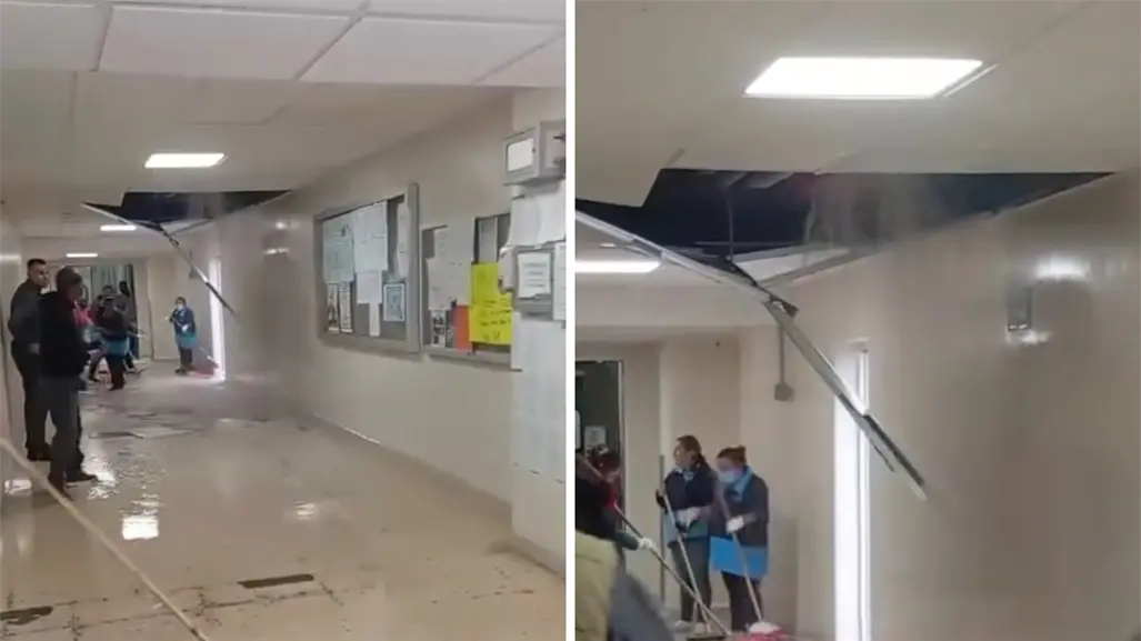 Denuncian inundación en hospital IMSS Bienestar de Ensenada pese a inversión millonaria