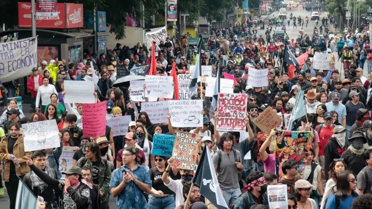 Marcha Generación Z en CDMX. Foto: X (@24_morelos)