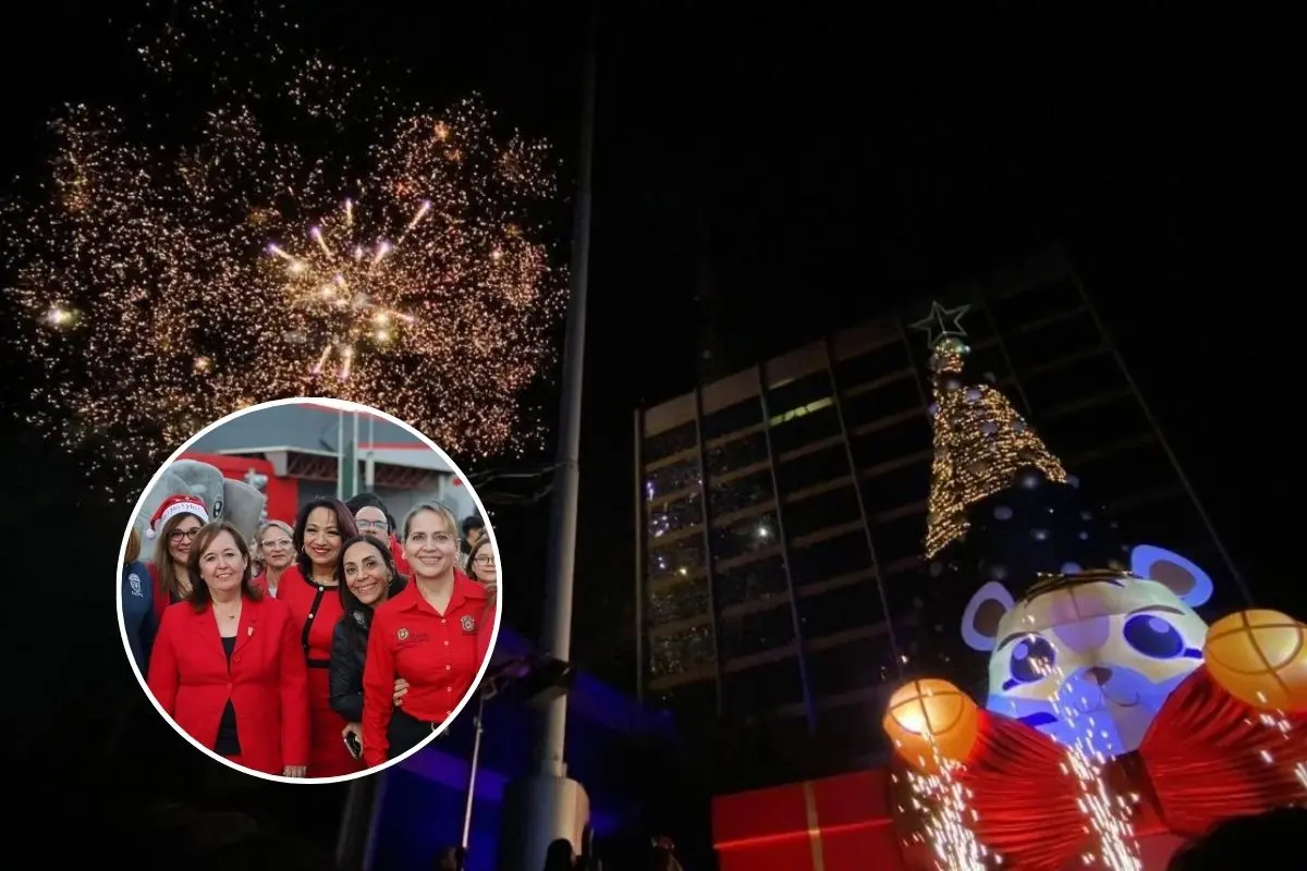 Encendido del Pino Navideño UANL 2025. Foto: FACPYA