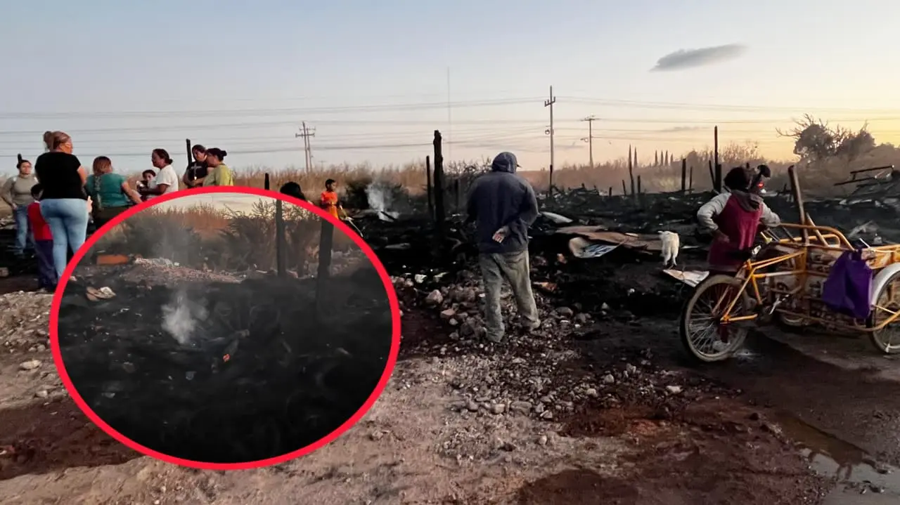 La tarde de este viernes un incendio consumió cuando menos 6 viviendas en un fraccionamiento de la ciudad de Durango. | Foto: Alejandro Ávila