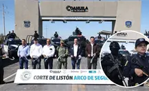 Manolo Jiménez inaugura arco de seguridad en límites con Nuevo León y Tamaulipas Manolo Jiménez inaugura arco de seguridad en límites con Nuevo León y Tamaulipas