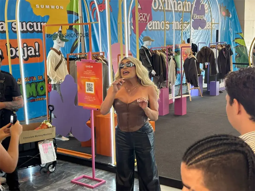 imagen recuadro Wendu Guevara en el SHEIN Fashion Tour Mty 2025. Foto: POSTA.