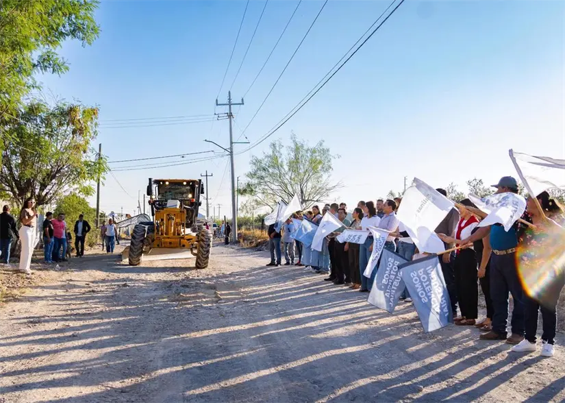 imagen recuadro Arranque de obra. Foto: Gobierno de Salinas Victoria.