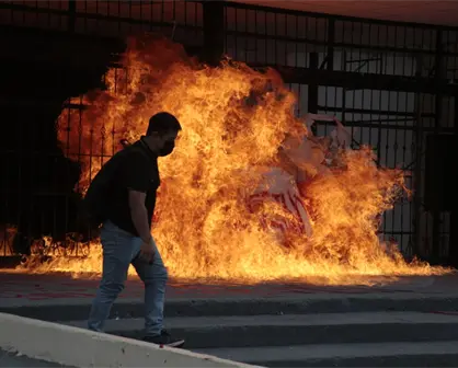 Marchan normalistas contra gobierno de Chiapas