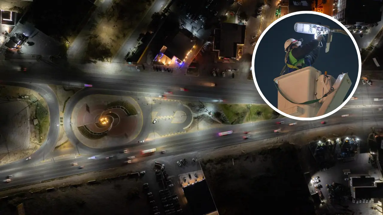 En total, el proyecto contempla la instalación de mil 700 luminarias LED de 200 watts, que ofrecerán un mejor rendimiento lumínico y mayor durabilidad, además de requerir menos mantenimiento./Foto: Cortesía