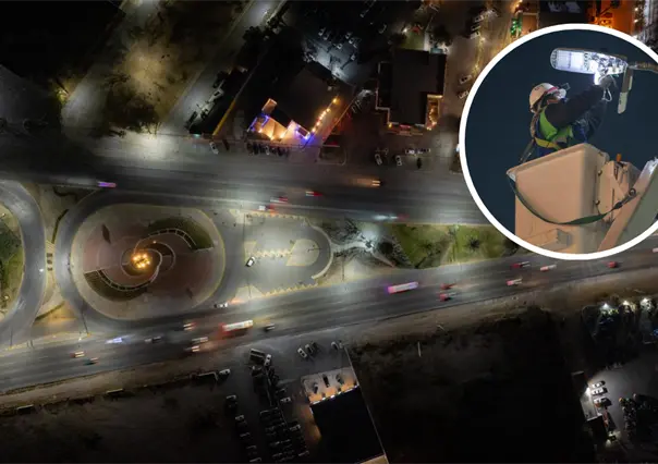 Accesos a Saltillo funcionan al 100 con modernización de iluminación