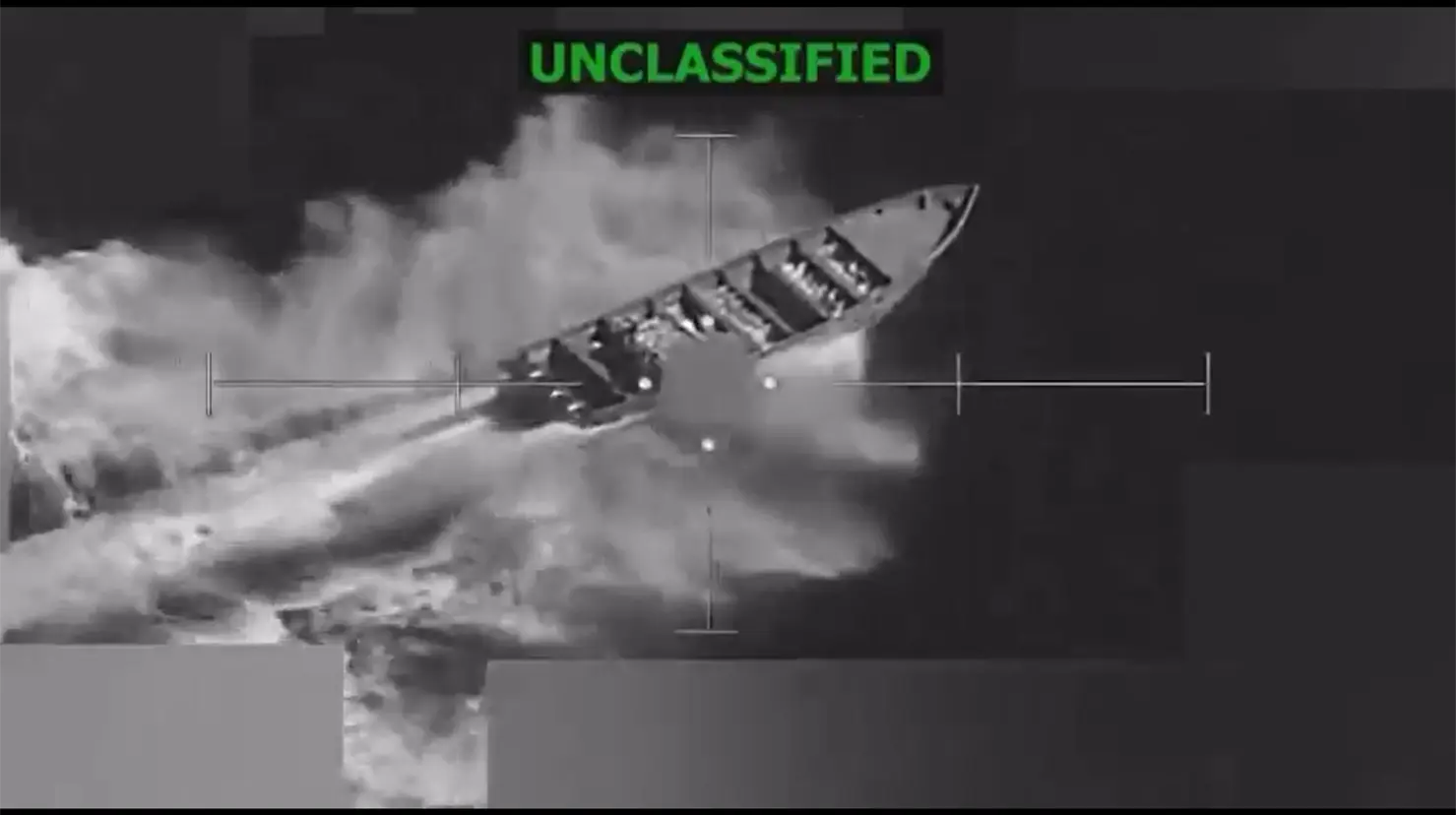 Estados Unidos destruye embarcación usada para narcotráfico en el Pacífico. Foto: X (@larepublica_co)