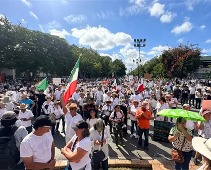 Movilización nacional llega a Mérida, reclaman mayor seguridad y cambios en el gobierno