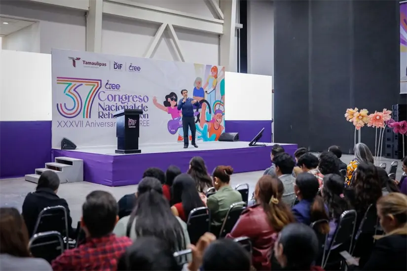 imagen recuadro CREE y DIF Tamaulipas lideran avances en rehabilitación en su 37° Congreso Nacional. FOTO | DIF Tamaulipas