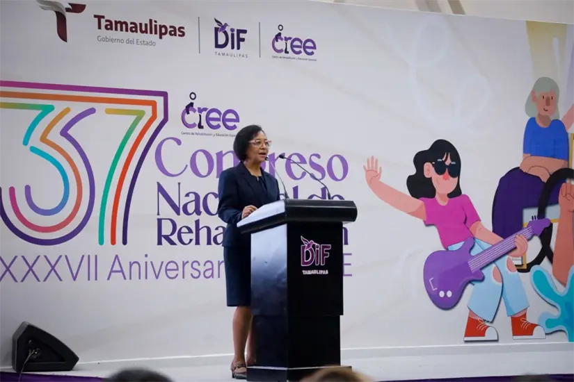 imagen recuadro CREE y DIF Tamaulipas lideran avances en rehabilitación en su 37° Congreso Nacional. FOTO | DIF Tamaulipas