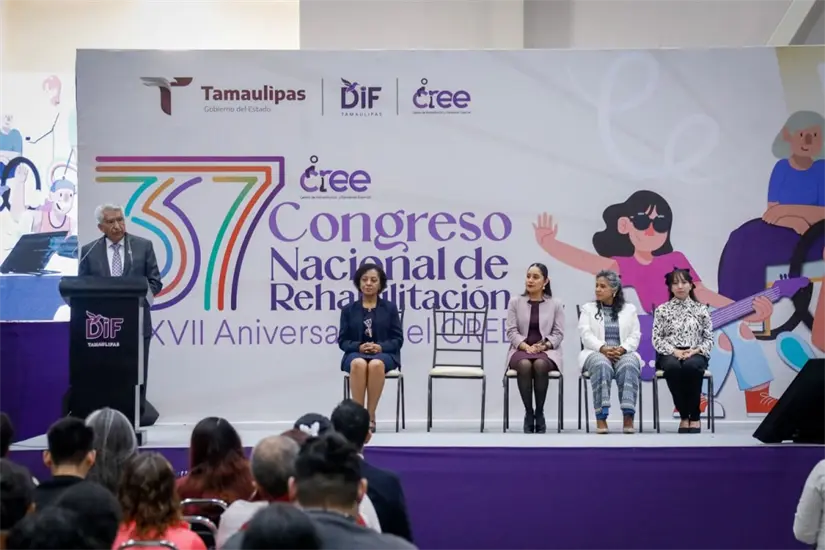 imagen recuadro CREE y DIF Tamaulipas lideran avances en rehabilitación en su 37° Congreso Nacional. FOTO | DIF Tamaulipas