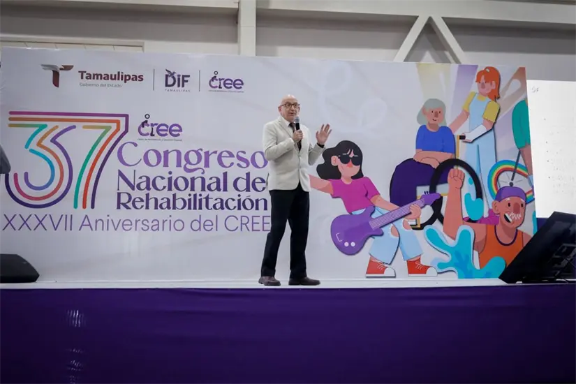 imagen recuadro CREE y DIF Tamaulipas lideran avances en rehabilitación en su 37° Congreso Nacional. FOTO | DIF Tamaulipas