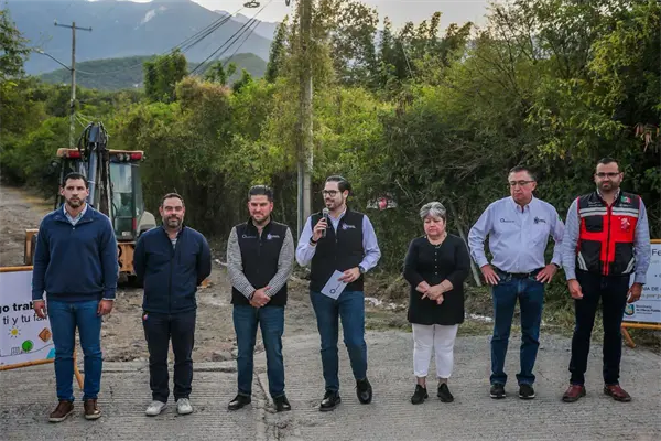 Impulsa David de la Peña nueva pavimentación con concreto hidráulico en Santiago Impulsa David de la Peña nueva pavimentación con concreto hidráulico en Santiago