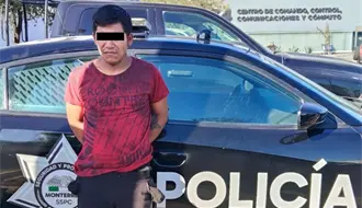 Policía de Monterrey detiene a sospechoso con mariguana y droga cristal