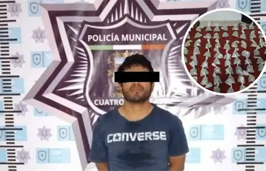 Detienen en Cuatro Ciénegas a sujeto con 105 bolsas de mariguana, señalan presunto narcomenudeo