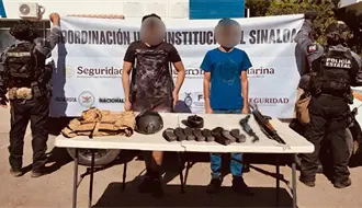 Fuerzas federales detienen a dos hombres armados durante operativo en Culiacán