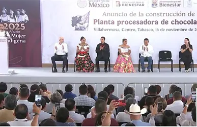 Claudia Sheinbaum anuncia planta procesadora en Tabasco
