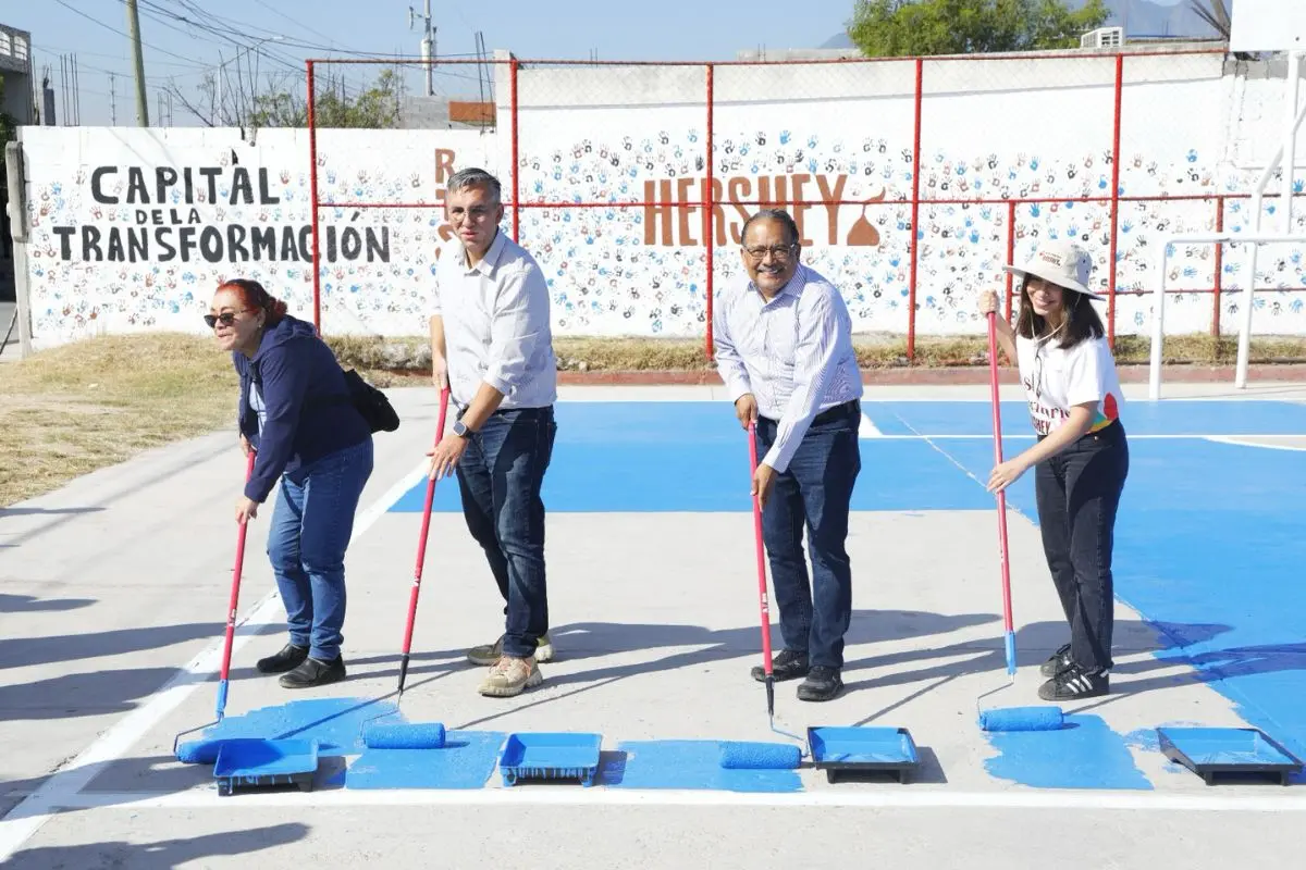 Renuevan espacio público en Escobedo. Foto: Gobierno de Escobedo