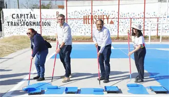 Escobedo rehabilita espacio público con apoyo ciudadano y de la empresa Hershey’s