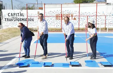 Escobedo rehabilita espacio público con apoyo ciudadano y de la empresa Hershey´s
