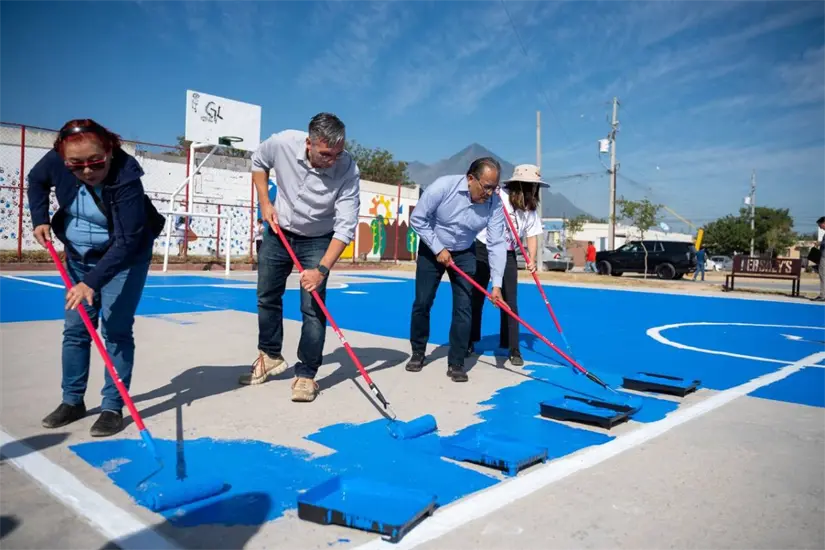 imagen recuadro Gobierno de Escobedo, permitió transformar por completo el lugar. Foto: Gobierno de Escobedo