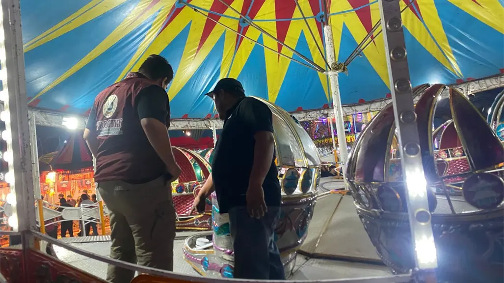 Protección Civil de Yucatán clausura juego mecánico tras video viral