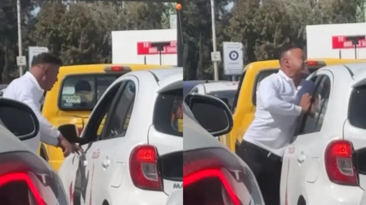Hombre ataca a taxista en Toluca. Foto: DigitalMex