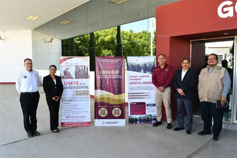 imagen recuadro Programa “Mil Oportunidades en tu Retorno”. FOTO | SSP Tamaulipas.
