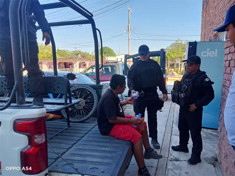 Adolescente deshidratado con discapacidad es rescatado por la Guardia Estatal. FOTO | SSP Tamaulipas