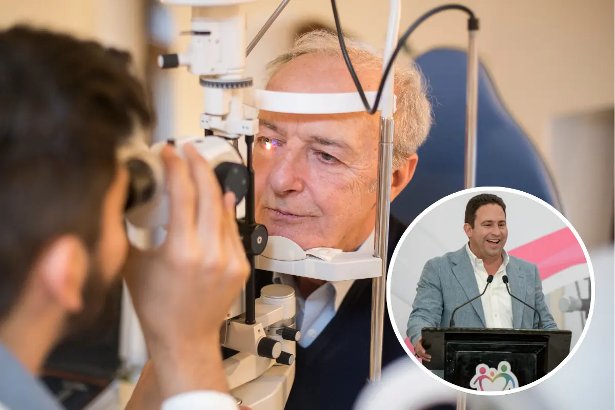 El alcalde de Saltillo y la presidenta del DIF municipal lideran el programa “Visión con Amor” en su segunda jornada de atención. Foto: Gobierno municipal de Saltillo