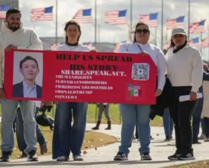 Familiares de Carlos Emilio llevan a Washington las protestas por su desaparición