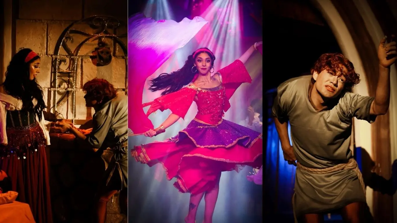 Elenco de la puesta en escena El Jorobado de Notre Dame Foto: Alberto Suárez